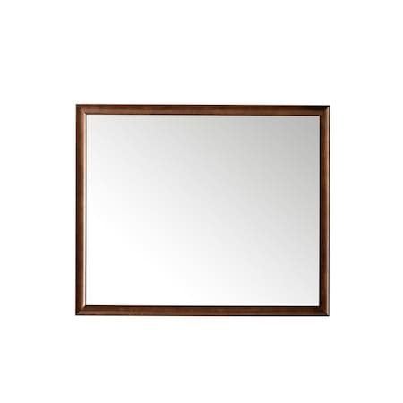 James Martin Vanities Glenbrooke 48in Mirror, Mid-Century Walnut 735-M48-WLT
